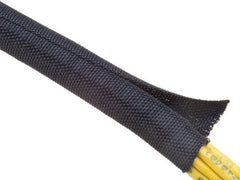 TECHFLEX Techflex f6w2.00bk Woven Wrap Cable Sleeving 2in Black 40ft