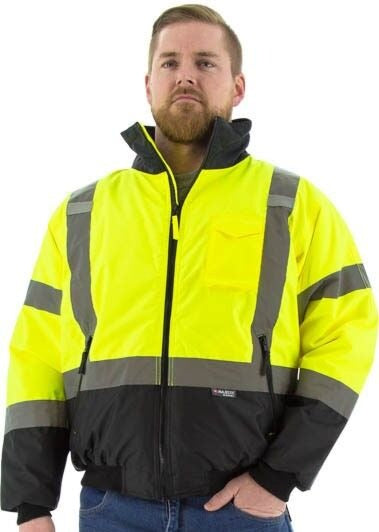 MAJESTIC Majestic 75-1313/S Hi-Viz Waterproof Bomber Jacket Small 75-1313/S