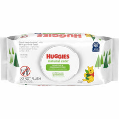 KIMBERLY-CLARK Kimberly-Clark KCC31803 Huggies Natural Care Sensitive Baby Wipes 56 Wipes Soft Pack