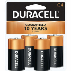 DURACELL Duracell 13848 Alkaline Primary C Battery 1.5V (4-Pack)