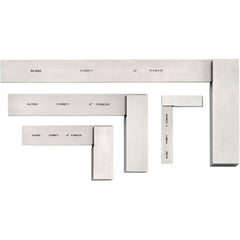 STARRETT Starrett 12229 Square Set 4 Piece Stainless Steel