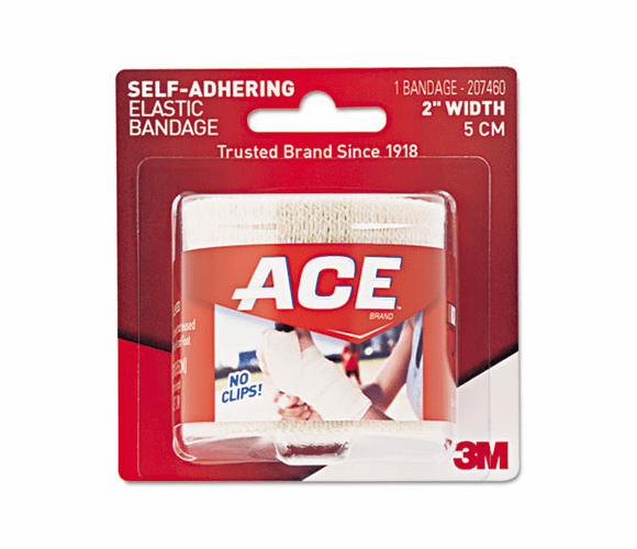 3M 3M MMM207460 Ace Self-adhering Square Elastic Bandage 2 inches x 50 inches