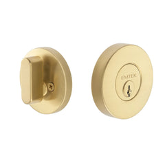 EMTEK Emtek EE2100SB Single Cylinder Round Deadbolt Satin Brass