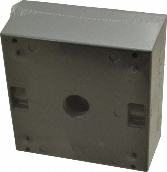 THOMAS & BETTS Thomas Betts 2IH3-1 Aluminum Square 2 Gang Outlet Box