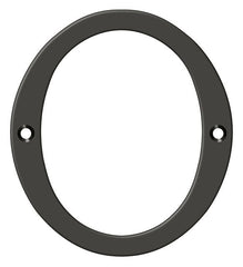 DELTANA Deltana RN4-0U10B 4 Inch Solid Brass House Number Oil Rubbed Bronze