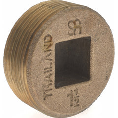 MERIT BRASS Merit Brass 118-24 Brass Countersunk Plug 1-1/2 in Mnpt X Fnpt