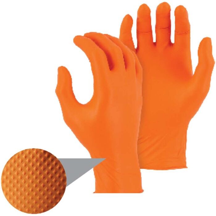 MAJESTIC Majestic 3277do/10 Diamond Grip 8 Mil Nitrile Gloves