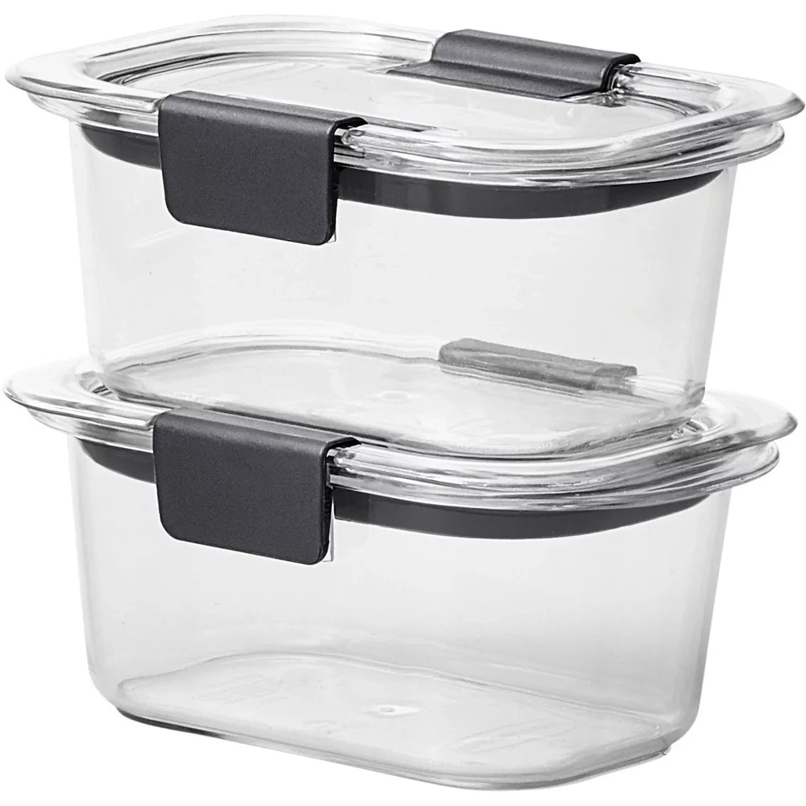 RUBBERMAID Rubbermaid 2183416 Brilliance 1.3 Cup Rectangle Food Storage Container (Pack of 2)
