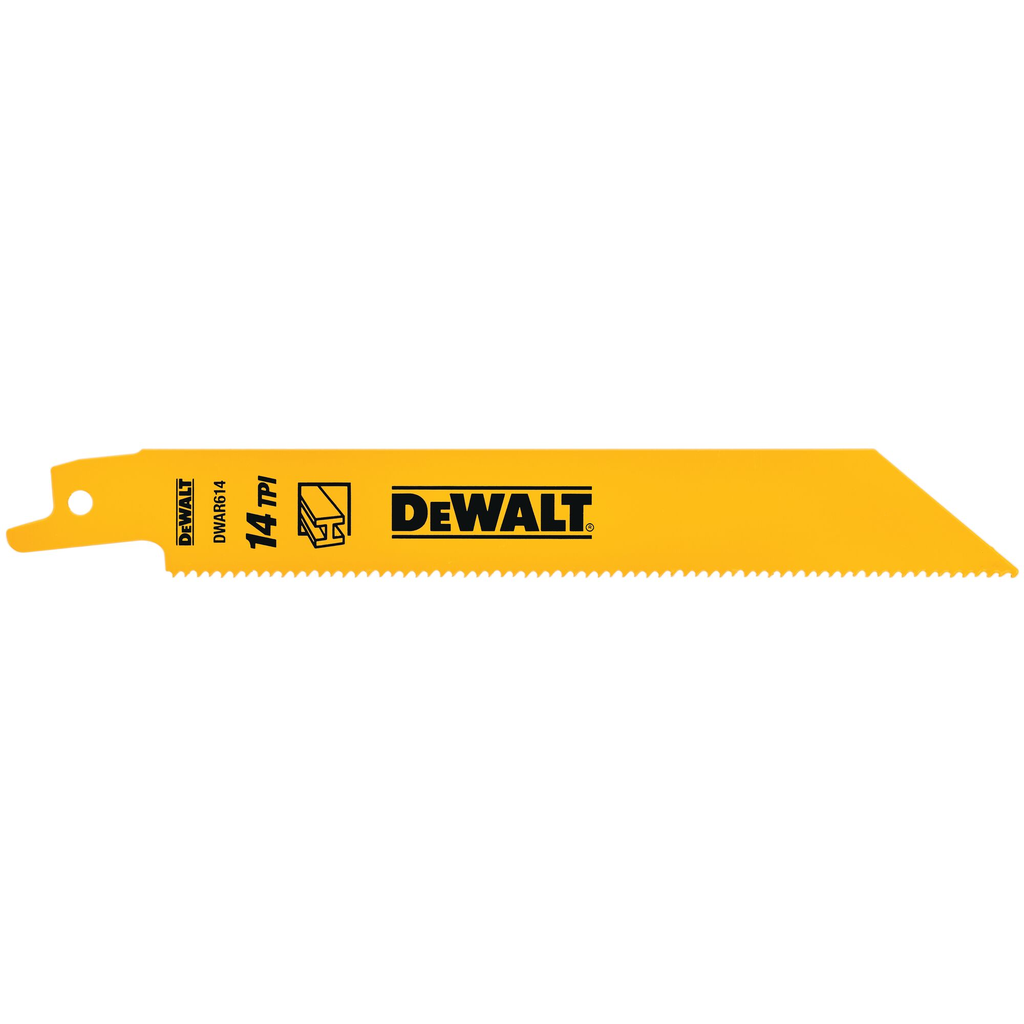 DEWALT Dewalt DW4808 Reciprocating Saw Blades 14 TPI 6 Inch 5 Pack