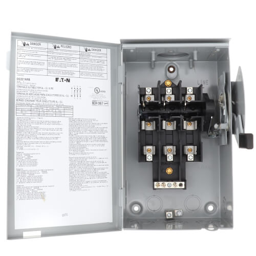 DIVERSITECH DiversiTech DG321NRB Three Phase Fusible Disconnect Switch 30A 240V FLNR030