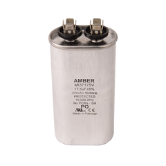 DIVERSITECH Diversitech 37175H Motor Run Capacitor 17.5 µF 370 VAC (Oval, Pack of 1)