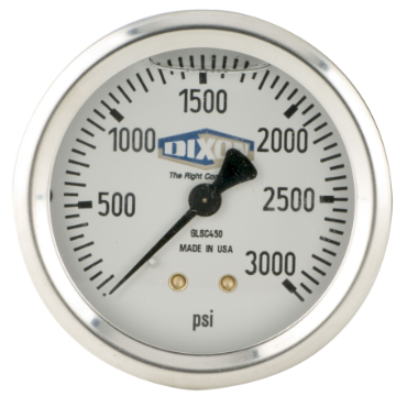 DIXON VALVE & COUPLING GLSC400 PRESSURE GAUGES