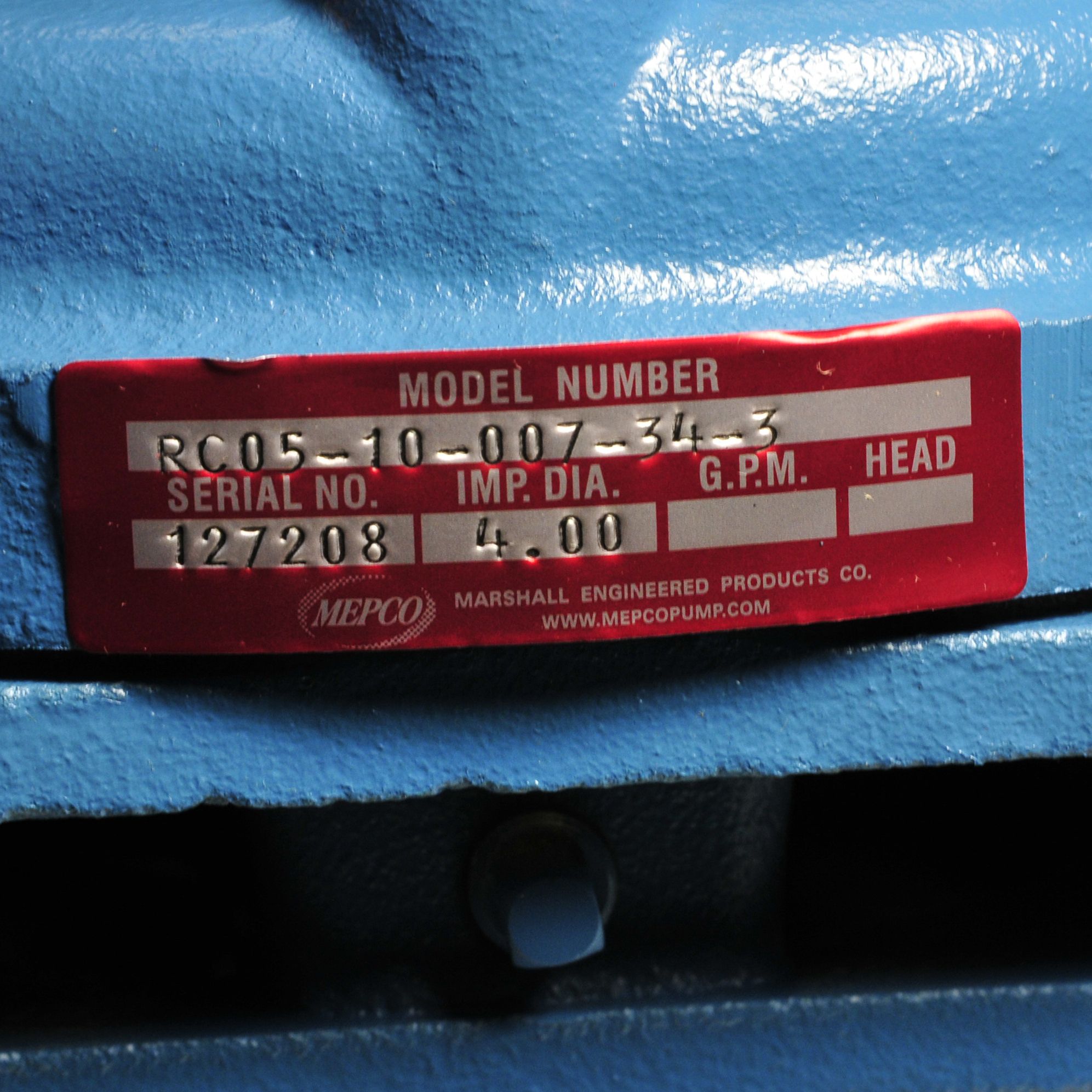 MEPCO Mepco ML10804 - Type RC05 3/4 HP Cast Iron Centrifugal Pump