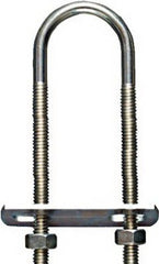 NATIONAL HARDWARE National Mfg N222-117 Zinc U-bolt 1/4x1-3/8x4 in 146