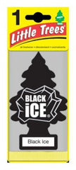 LITTLE TREES Car Freshner Corp U1P-10155 Black Ice Air Freshener 24 Pack