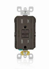 LEVITON Leviton R10-GFTR1-00K 15A Gfci Outlet Tamper Resistant Gray