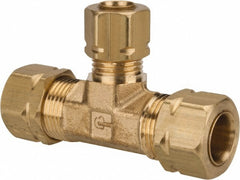 PARKER Parker 164CA-6-6-4 Brass Compression Tube Union Tee