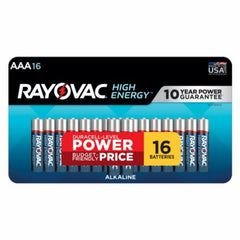 RAYOVAC Rayovac 824-16LTK Aaa Alkaline Battery 16 Pack