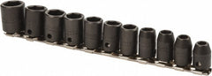PROTO Proto J72202 Impact Socket Set 11 Pc 3/8 in Drive Metric