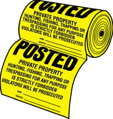 HILLMAN Hillman Fasteners 845771 Tyvek Property Sign 100CT