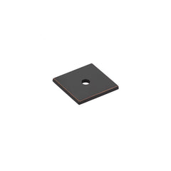 EMTEK Emtek 86434US10B Art Deco Square Cabinet Knob Backplate