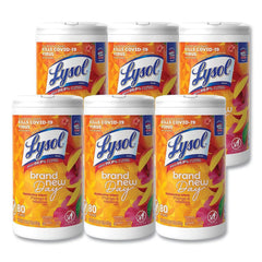 RECKITT Lysol RAC97181 Disinfecting Wipes 80ct 6 Canisters