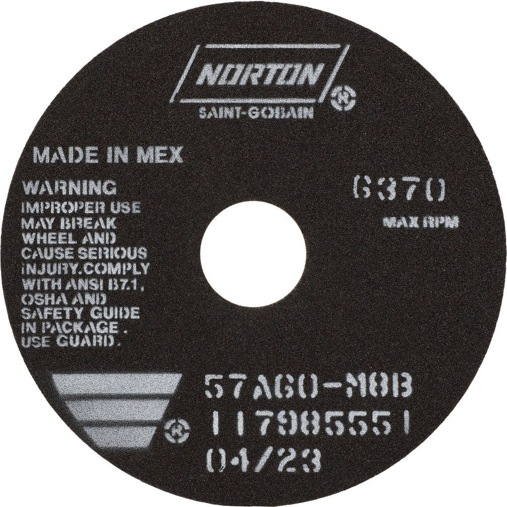 NORTON Norton 66252822958 Type 1 Cut-off Wheel 6 in 60 Grit