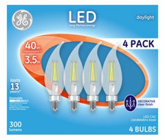 GE G E Lighting 92680 Led Candelabra Bulb 3.5W 5000K 4 Pack