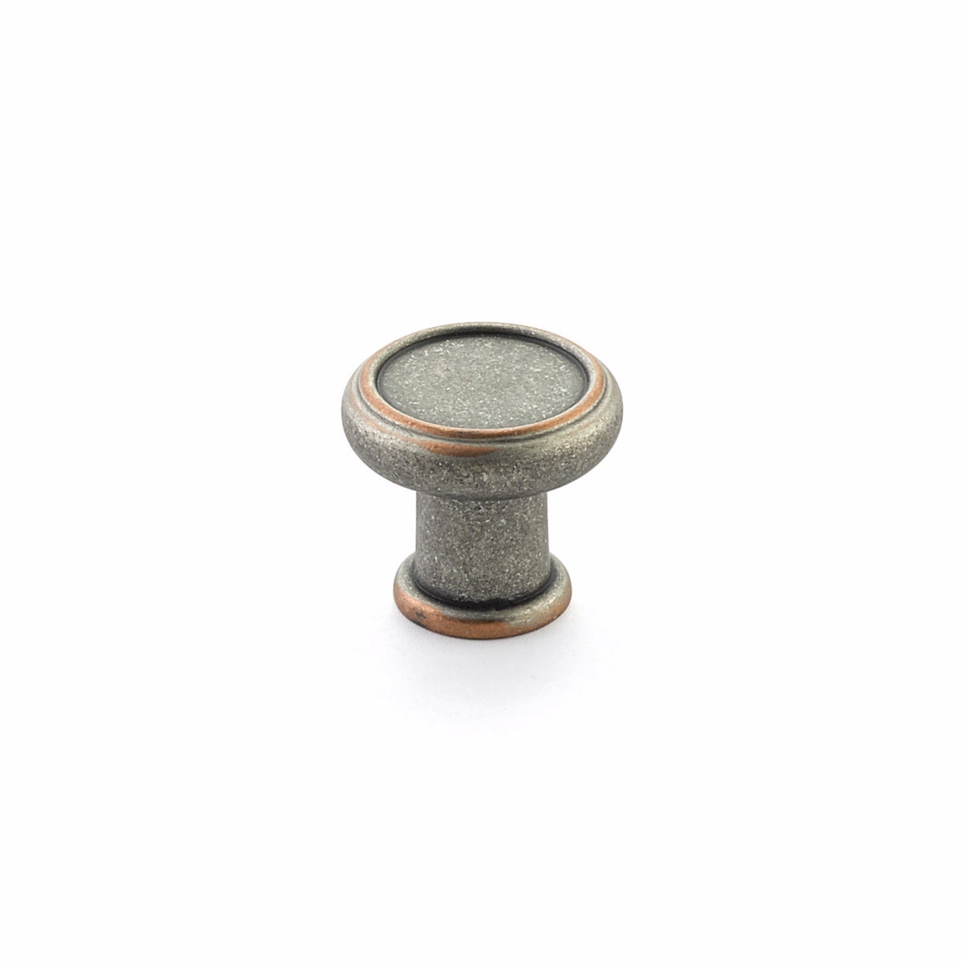 SCHAUB Schaub 78-DP-C Steamworks Cabinet Knob Distressed Pewter Copper