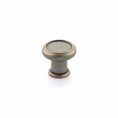 SCHAUB Schaub 78-DP-C Steamworks Cabinet Knob Distressed Pewter Copper