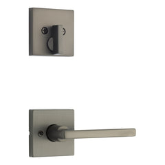 KWIKSET Kwikset 971HFLSQT-18G Interior Lever Trim Square Rose Gunmetal