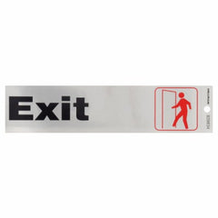 HILLMAN Hillman Fasteners 839834 Exit Sign 2x8 Inches Black Nickel