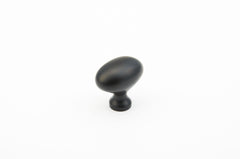 SCHAUB Schaub 719-FB Oval Cabinet Knob Flat Black