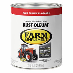 RUST-OLEUM Rust-oleum 280156 Enamel Paint Allis Chalmers Orange 1 Qt