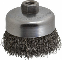 WEILER Weiler 93653 Cup Brush 4 in Crimped Steel Wire