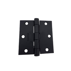 EMTEK Emtek 92013US19 Square Steel Heavy Duty Hinge Pair Flat Black