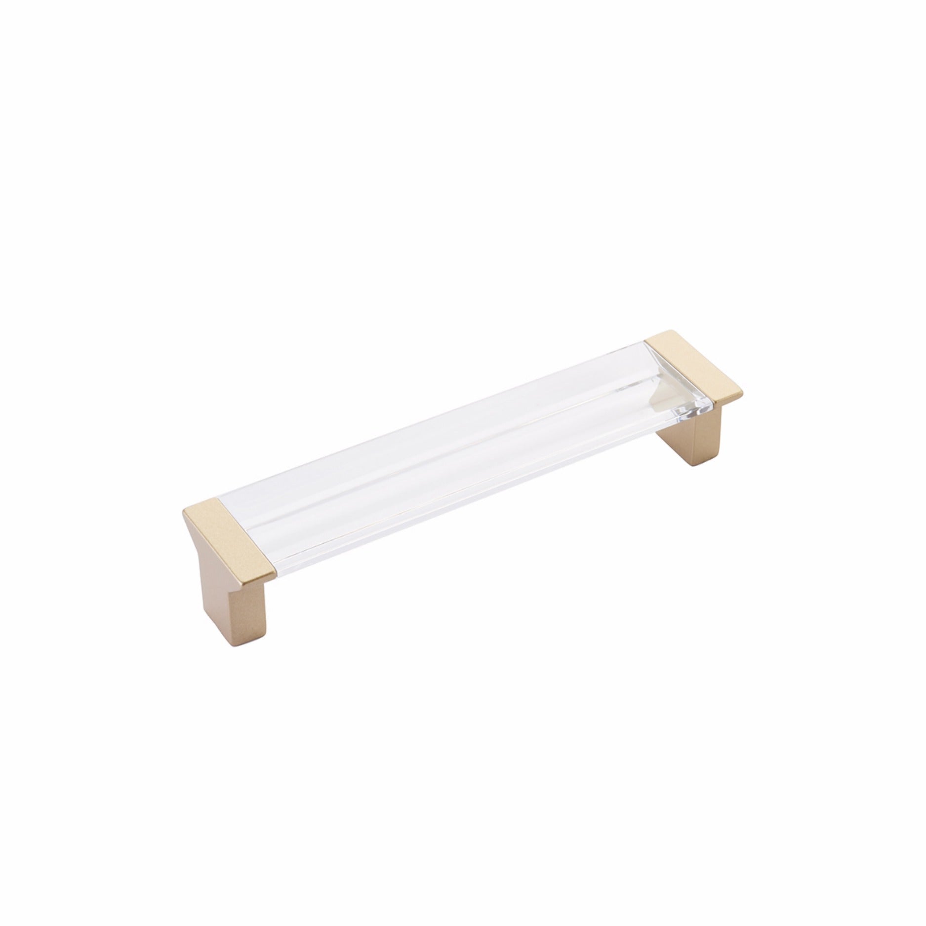 SCHAUB Schaub 316-SSB-CL Cabinet Pull Positano Clear Satin Brass