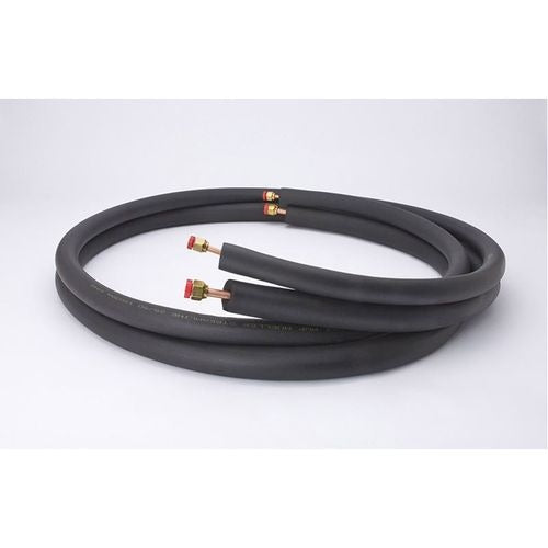 MUELLER INDUSTRIES Mueller Industries 40620500B3B6 Mini split refrigerant line set 1/4 in liquid x 3/8 in suction 50 ft 1/2 in insulation