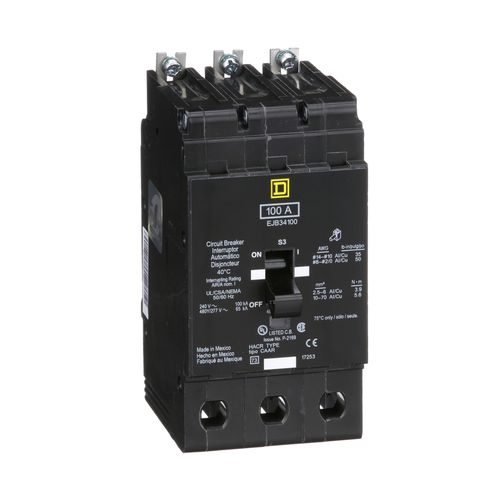 SCHNEIDER ELECTRIC EJB34100 CIRCUIT BREAKERS
