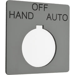 SCHNEIDER ELECTRIC Schneider Electric 9001KN160SP Legend Plate Hand-off-auto