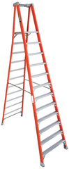 Louisville Ladder FXP1712 12ft Fiberglas Pro Platform Ladder 300lb Rated