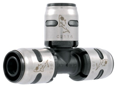 SHARKBITE Sharkbite/cash Acme K362A Evopex Push-to-connect Tee 1/2in