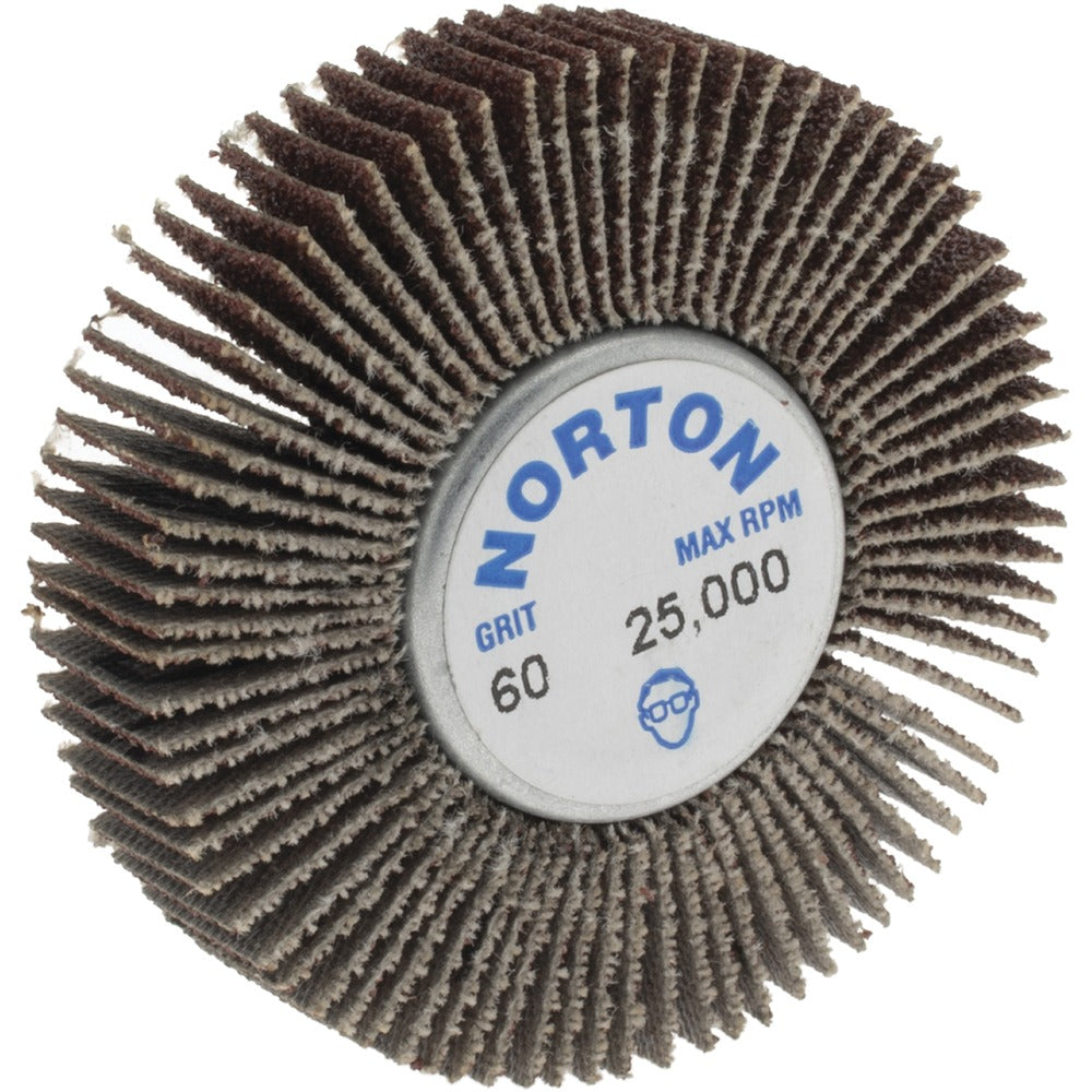NORTON Norton 63642502642 Mounted Flap Wheel 60 Grit 1/2 in