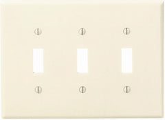LEVITON Leviton Mfg Co 001-80511-00I 3-toggle Midway Wall Plate