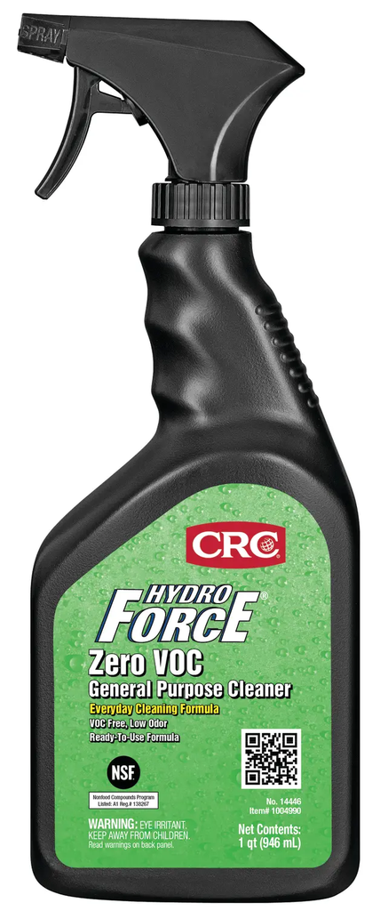CRC INDUSTRIES CRC 14446 HydroForce Zero VOC General Purpose Cleaner, 32 oz