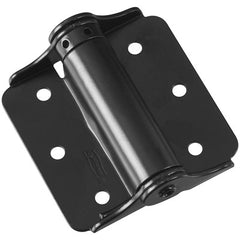 NATIONAL HARDWARE National Mfg N114-975 Adjustable Spring Hinge Black 2 Pack