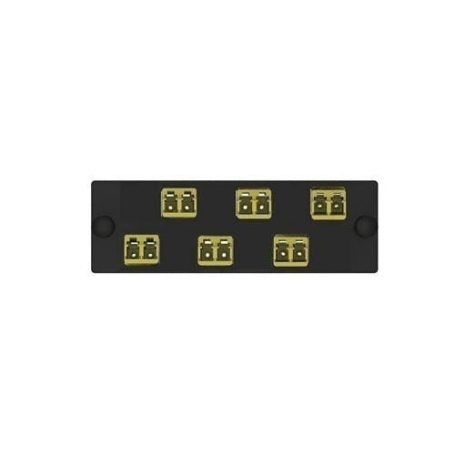 PANDUIT Panduit FAP6WDYLDLCZ 6 Position Fiber Adapter Panel