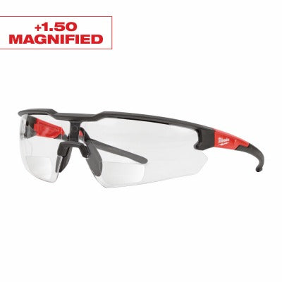 MILWAUKEE Milwaukee 48-73-2202 Safety Glasses +1.50 Clear Magnified 6pk