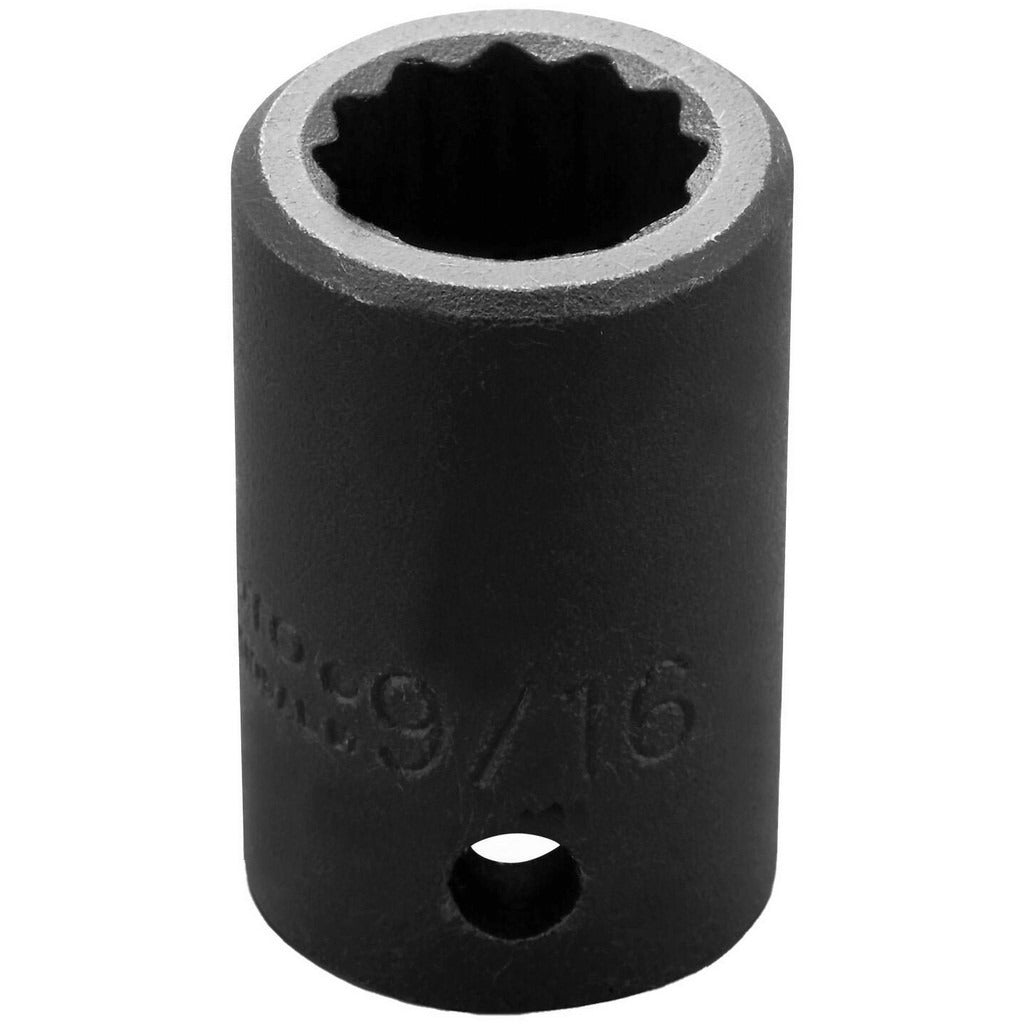 PROTO Proto J7418 Impact Socket 1/2 in Drive 9/16 in 12-point