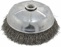 WEILER Weiler 93657 Cup Brush 6 in Steel Crimped 6600 Rpm